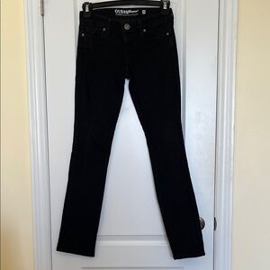 GUESS Black Skinny Straight-Leg Women's Jeans Size 25